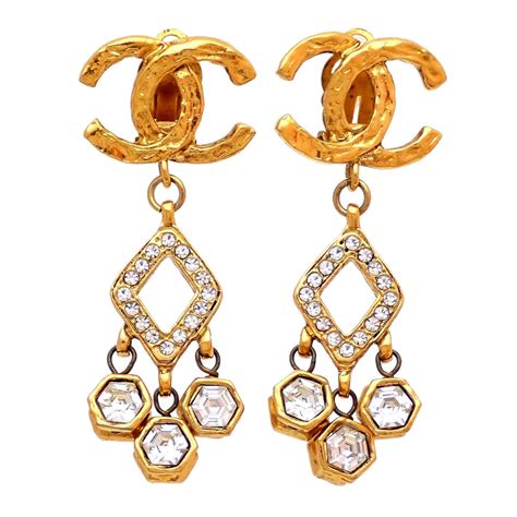 antique chanel costume jewelry|most collectible Chanel earrings.